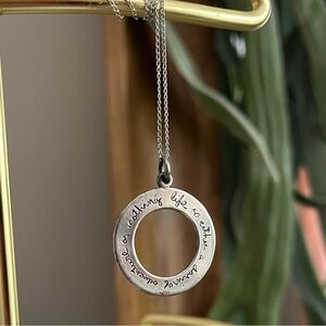 “Life is either a daring adventure, or nothing”. Helen Keller Handmade Necklace